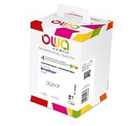 OWA LC3217 Compatible Brother Ink Cartridge K10200OW Black, Cyan, Magenta, Yellow Pack of 4