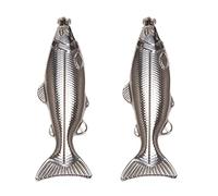 Owaefuqoir 2 Set Fish-Shape Hip Flask 5Oz Bottle Mini Pocket Flask Stainless Steel Party Drinkware for Outdoor