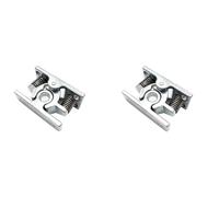 Owaefuqoir 2Pcs Spring Loaded Door Easy Lock Stop Catch Release Clamp Double Roller Catch (Mp-4)