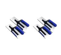 Owaefuqoir Stainless Steel Venetian Plaster Trowel 4 PC Paint Plastering Finishing Hand Tools