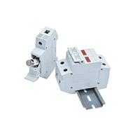 OWAHO 1Pcs Fuse Holder Base RT18-32X with LCD Led Light 1P 2P 3P 4P for 10 x 38mm RO15 RS15 Protected circuits (Size : 1PCS 2P Fude Base)