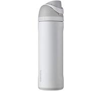 Owala FreeSip Insulated Stainless Steel Water Bottle with Push Button and Built-in Straw, 710 ml, Shy Marshmallow