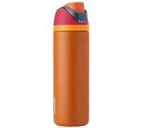Owala FreeSip Insulated Stainless Steel Water Bottle with Straw for Sports and Travel, BPA-Free, 24-oz, Plum/Brown (Gemstone Chic)