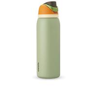 Owala FreeSip Insulated Stainless Steel Water Bottle with Straw for Sports and Travel, BPA-Free, 40-oz, Orange/Green (Camo Cool)