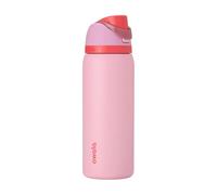 Owala FreeSip Insulated Stainless Steel Water Bottle with Straw for Sports and Travel, BPA-Free Sports Water Bottle, 32 oz, Pink, Angel Food Cake