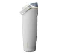 Owala FreeSip Sway Insulated Stainless Steel Water Bottle with Two-Way Spout, Built-In Straw and Bucket Handle, Made for Travel, School, and Sports, 1185ml, BPA Free, Leak Proof, Iced Breeze, (White)