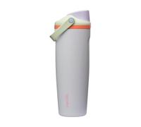 Owala FreeSip Sway Insulated Stainless Steel Water Bottle with Two-Way Spout, Built-In Straw and Bucket Handle, Made for Travel, School, and Sports, 890ml, BPA Free, Leak Proof, Beach House, (Purple)