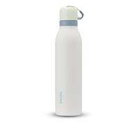 Owala FreeSip Twist Insulated Stainless Steel Water Bottle with Straw for Sports and Travel, 710ml, Green, White (Iced Breeze)