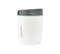 Owala SmoothSip Insulated Stainless Steel Coffee Tumbler, Reusable Iced Coffee Cup, Hot Coffee Travel Mug, Perfect for Cappuccino, BPA Free, 10 oz, Gray (Cloudscape)