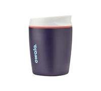 Owala SmoothSip Insulated Stainless Steel Coffee Tumbler, Reusable Iced Coffee Cup, Hot Coffee Travel Mug, Perfect for Cappuccino, BPA Free, 10 oz, Navy (Telescope Tales)