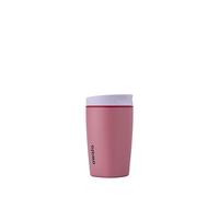 Owala SmoothSip Slider Insulated Stainless Steel Coffee Tumbler, Reusable Iced Coffee Cup, Hot Coffee Travel Mug, BPA Free 12 oz, Purple/Pink (Crochet Queen)