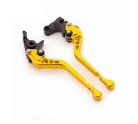 OWALPHVIQ Brake Handle Lever CNC Motorcycle Brake Clutch Levers Adjustable Aluminum Lever for Royal for Enfield for Guerrilla 450 Brake Clutch Lever(Gold 177mm)