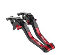 OWALPHVIQ Brake Handle Lever Motorcycle Accessories 3D Clutch Lever Brake Set Adjustable Handle Levers for Ninja 400 2008-2022 2023 2024 Brake Clutch Lever(Black Red)