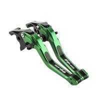 OWALPHVIQ Brake Handle Lever Motorcycle Accessories 3D Clutch Lever Brake Set Adjustable Handle Levers for Ninja 400 2008-2022 2023 2024 Brake Clutch Lever(Green Black)