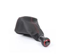 OWALPHVIQ Gear Shift Knob Car Gear Shift Head Red Thread Dustproof Kit Handball Lever Clothing Accessories For VW For Golf 4 Gear Knob(23mm caliber 5-speed)