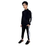 Owasi Kids and Young Boys’ Tracksuit - Cozy Sweatshirt and Jogger Pants with Bold Stripe Pattern
