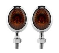 OWBFYLSMH Motorcycle Turn Signal Light 2/4PCS Universal Motorcycle Turn Signal 12V Indicator Light Black Chrome Running Lights Lamp Amber Blinkers