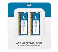 OWC - 4GB OWC Memory Upgrade Kit - 2 x 2GB PC6400 DDR2 800MHz SO-DIMMs for Apple iMac Intel (April 2008), MacBook (White) 2.13GHz (May 2009), and compatible PCs
