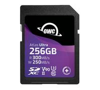 OWC Atlas Ultra SD V90-256GB - SDXC UHS-II V90 Media Card, Up to 300MB/s read and 250MB/s write, High-performance, memory card for advanced photography and video recording