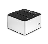 OWC Dual Drive Dock USB 3.2 (10Gb/s) Dual-Bay Drive Docking Solution for 2.5-inch and 3.5-inch SATA -Mac, PC and Chrome compatible