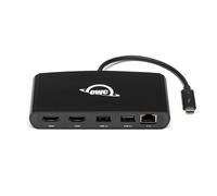 OWC - Thunderbolt 3 mini Dock - 5 Port Thunderbolt 3 Mini Dock - 2 x HDMI 4K60, 1x USB 3 (5Gb/s), 1x USB 2, 1x Gigabit Ethernet Port