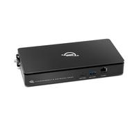 OWC Thunderbolt 5 Dock with Dual 10GbE + 2.5GbE, 3x Thunderbolt, 4x USB 10Gb/s - Pro Docking Station for NAS, AV, NDI, Dante, Mac/PC - Support 3 Display 8K, 90W, Fanless