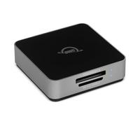 OWC USB-C Dual-slot CFexpress Type B and SDXC UHS-II Card Reader | Ingest CFexpress and SDXC UHS-II - Built-in cable with storage - USB-C port for longer cable use - Supports OWC Innergize
