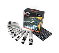 OWDEN 12Piece Leather hole punch set with a free cutting mat,Lather tool,Hollow punch set, Cut leather rubber paper Soft material