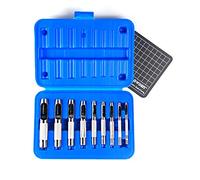 OWDEN 9 Pieces Hollow Punch Set (1/8"-1/2") with A Free Cutting MAT, Leather Hole Punch Set