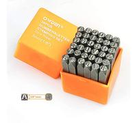 OWDEN Professional 36Pcs. Steel Metal Stamping Tool Set,(1/8”) 3mm,Steel Number and Letter Punch Set,Alloy Steel Made HRC 58-62 for Jewelry Craft Stamping.