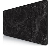 Owege Premium XXL Gaming Mouse Pad - Unmatched Performance, 35.4x15.8 Inches,Black Topographic Contour Design for Gaming and Office
