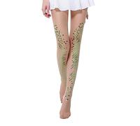 Owegvia Womens Thin Mermaid Bikini Stockings Sparkle Mermaid Fish Scale Print Pantyhose Mermaid Leggings Tights Hosiery (Grass Green, ONE SIZE)