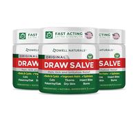 OWELL NATURALS Drawing Salve Ointment Fast Acting Formula for Skin, Splinters, Ingrown Hairs, Boils & Cyst, Bug Bites, bee Sting, Mosquito bite Itch, Poison Ivy (3 Pack)