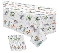 Owelleny Dragon Birthday Party Supplies Tablecloth, Disposable Dragons Party Tablecover Decorations, Magical Dragon Birthday Baby Shower Table Decorations Table Cloth, 3 Pack, 86in x 55in