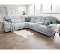 Owen Electric Recliner Sofa Beige Large Corner