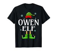 Owen Elf Xmas Funny Men's Family Matching Christmas Owen T-Shirt