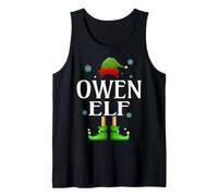 Owen Elf Xmas Funny Men's Family Matching Christmas Owen Tank Top