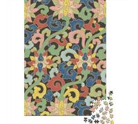 Owen Jones Chinese Floral Pattern Jigsaw Puzzle for Adults, 1000 Pieces, 70x50cm/1000pcs, Quiet Home Activity, Evening Leisure And Puzzle Lovers