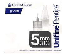 Owen Mumford USA Inc Owan3850 Unifine Pentips Plus Pen Needle 31G X 5 Mm (100 Count),Owen Mumford USA Inc - Box 100