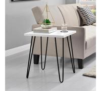 Owen Retro End Table - White - 5012015COMUK