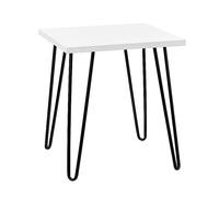 Dorel Owen Retro End Table White, White