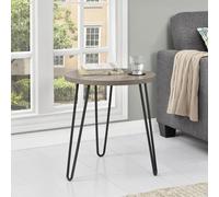 Owen Round End Table - Grey Oak - 3613307COMUK