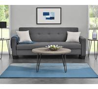 Owen Round Retro Coffee Table In Walnut by Dorel