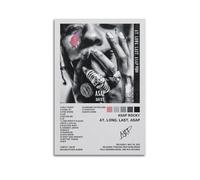 owengo Asap Rocky - At Long Last Asap Poster, Trendy Aesthetic Music Album Cover Wall Art Abstract Paint Canvas Prints for Bedroom Living Room Deco12x18inch(30x45cm) Unframe-style-1