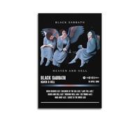 owengo Black Sabbath-Heaven & Hell Album Posters Four Styles Hit Music Album Cover Wall Art Canvas Printing for Bedroom Decoration12x18inch(30x45cm) Unframe-style-1