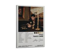 owengo Drake-Take Care Poster, Trendy Aesthetic Music Album Cover Wall Art Abstract Paint Canvas Prints for Bedroom Living Room Deco08x12inch(20x30cm) Frame-style