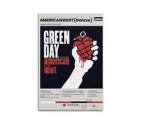 owengo Green Day-American Idiot Deluxe Posters Two Options Hit Music Album Cover Wall Art Canvas Printing for Bedroom Decoration16x24inch(40x60cm) Unframe-style