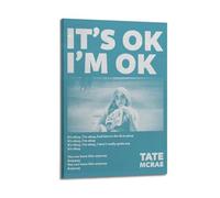 owengo It's OK I'm OK - Tate McRae Posters Hit Music Album Cover Wall Art Canvas Printing for Bedroom Decoration08x12inch(20x30cm) Frame-style