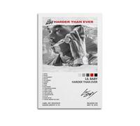 owengo Lil Baby - Jarder Than Ever Posters Pop Music Album Cover Wall Art Canvas Printing for Wall Deco12x18inch(30x45cm) Unframe-style