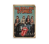 owengo The Rolling Stones Retro Posters Pop Music Wall Art Canvas Printing for Room Aesthetics08x12inch(20x30cm) Unframe-style
